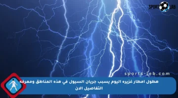 هطول أمطار غزيرة اليوم يسبب جريان السيول في هذه المناطق ومعرفة التفاصيل الآن